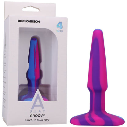 A-Play Groovy Silicone Anal Plug- 4 inch