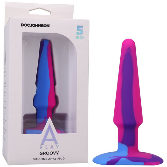 A-Play Groovy Silicone Anal Plug- 5 inch