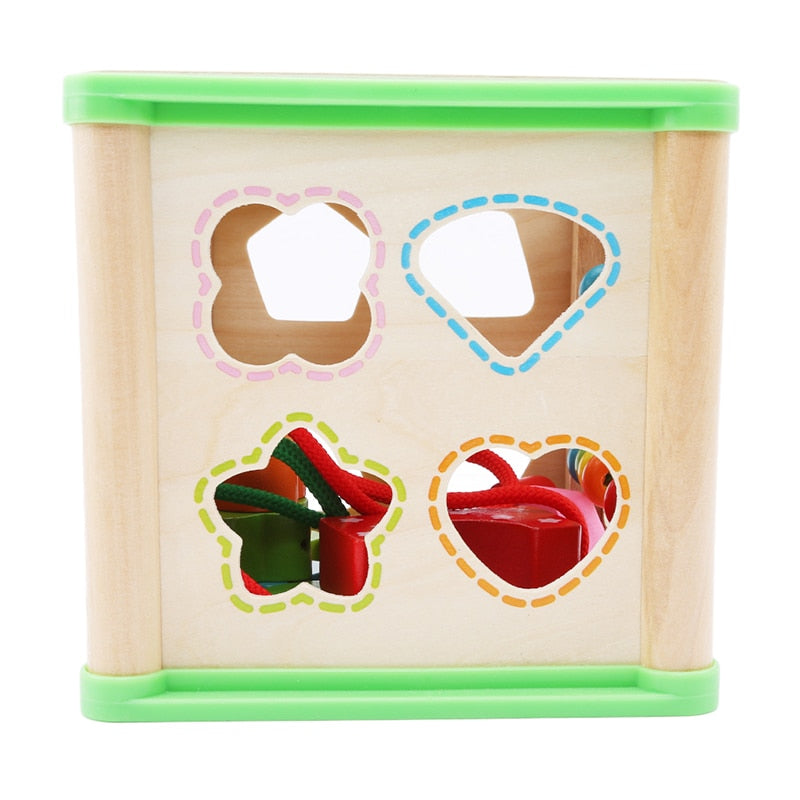 Montessori Four Sided Treasure Chest Beaded Box