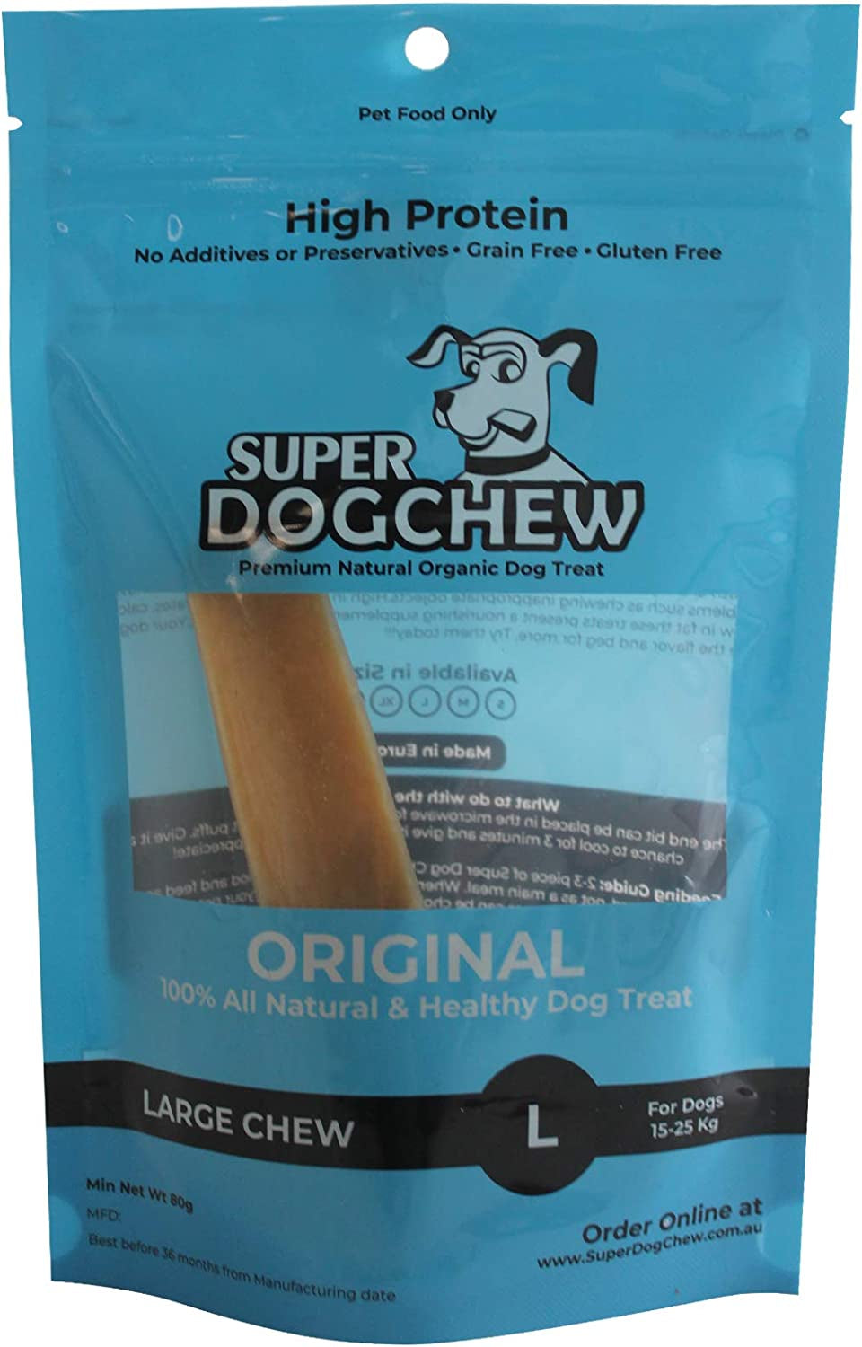 Super Himalayan Dog Chew 100% Natural Premium Organic Long Lasting Dental Cheese Chews,Protein-Rich Treat Improved Oral Health Large(L) Pack of 1,For Most Dogs 15-25 Kg