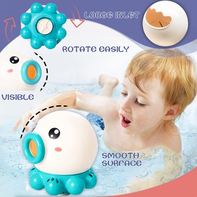 Rotating Spray Octopus Bath Toy for Kids