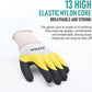 Work Gloves with Latex Coated-Safety Gardening Gloves for Men- Breathable Rubber Coated Garden Gloves-Outdoor Protective Working Gloves Large Size-Porter Mechanic Gloves Construction Gloves for Men