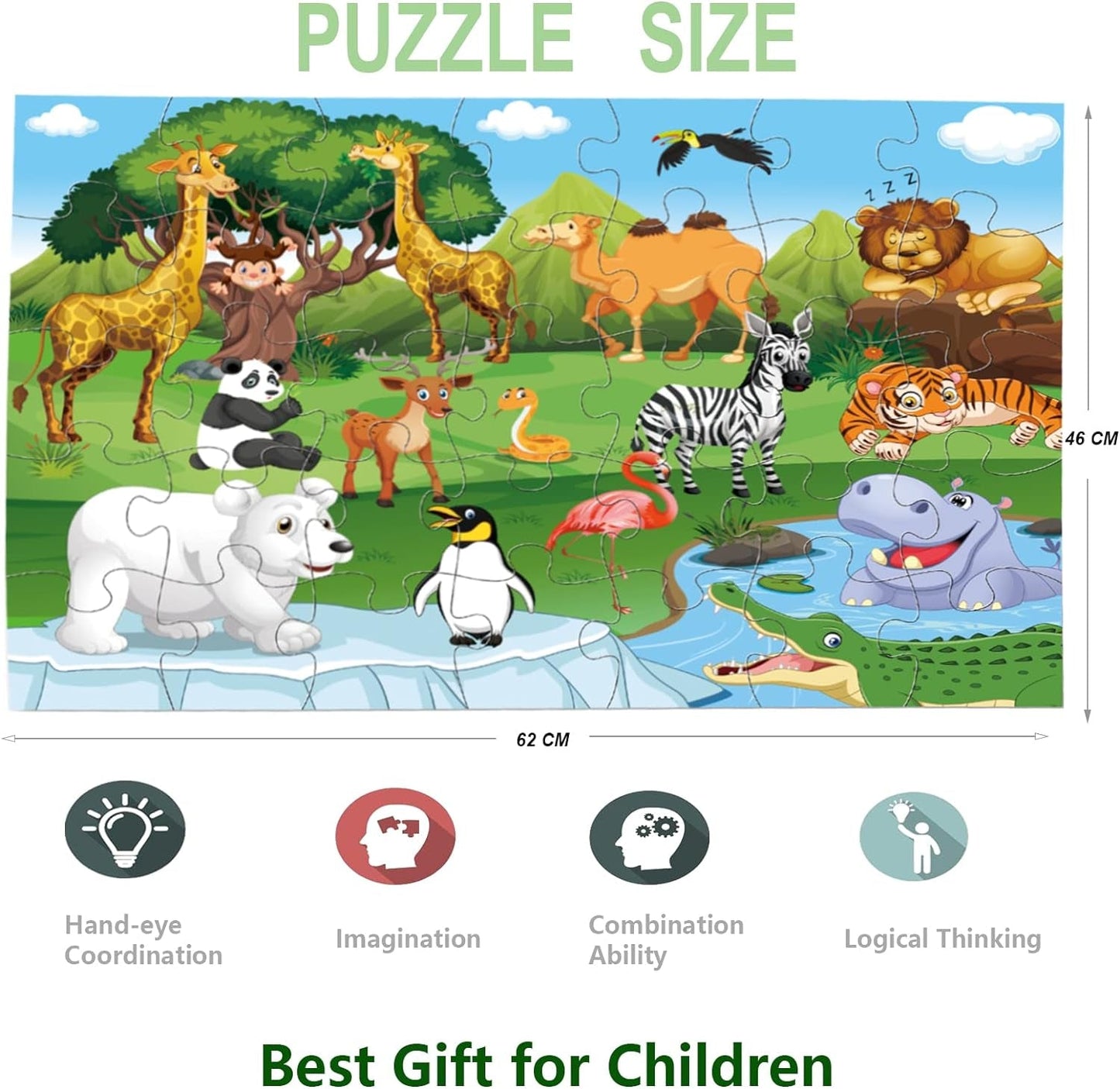 Floor Jigsaw Puzzle for Kids Ages 3-5