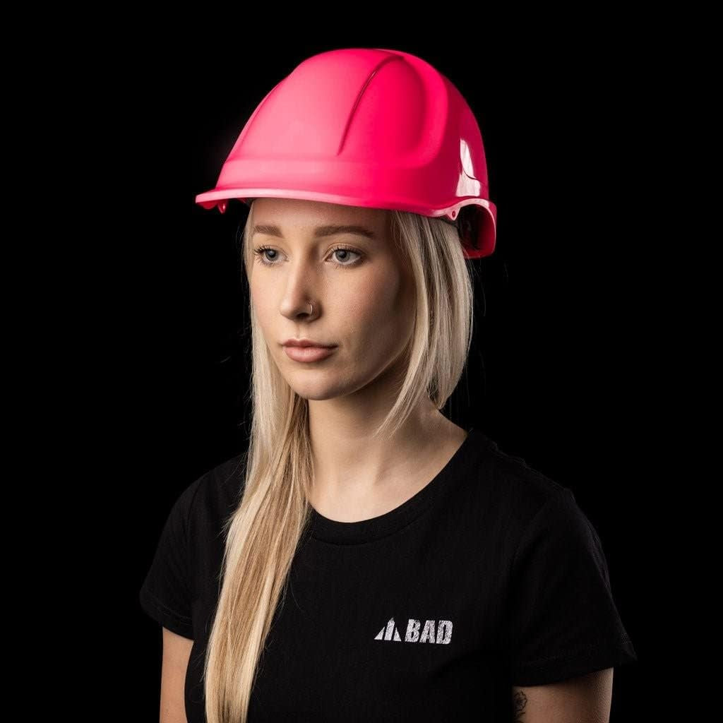 Unisex Hard Hat – Durable and Reliable Black Safety Helmet | Made from High-Quality Material | Ideal for Protection during Construction & Worksite Activities | One Size Fits All | Pink