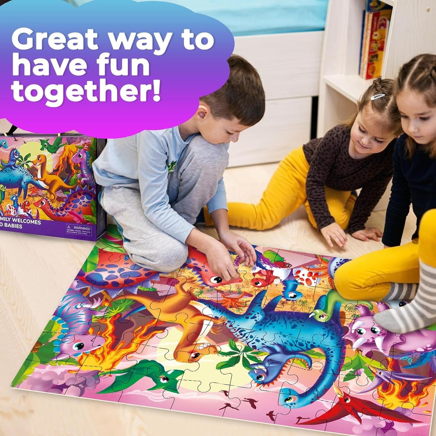 Giant Floor Puzzles for Kids Ages 4-6