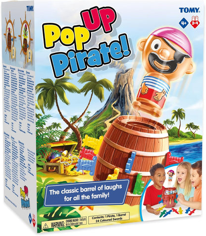 T7028 Pop up Pirate Action Game, 10.8 Inches Brown