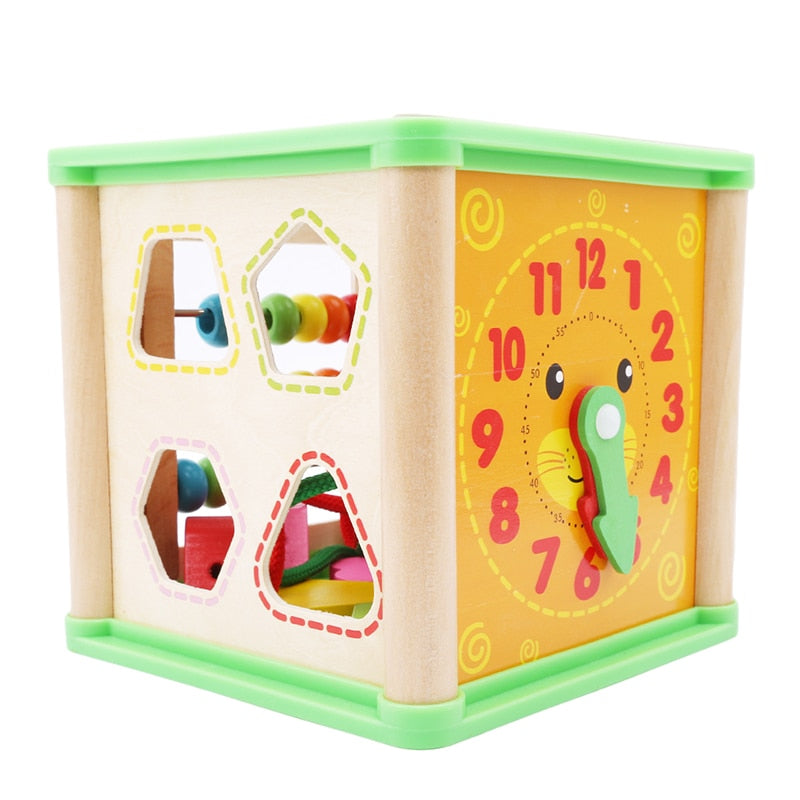 Montessori Four Sided Treasure Chest Beaded Box