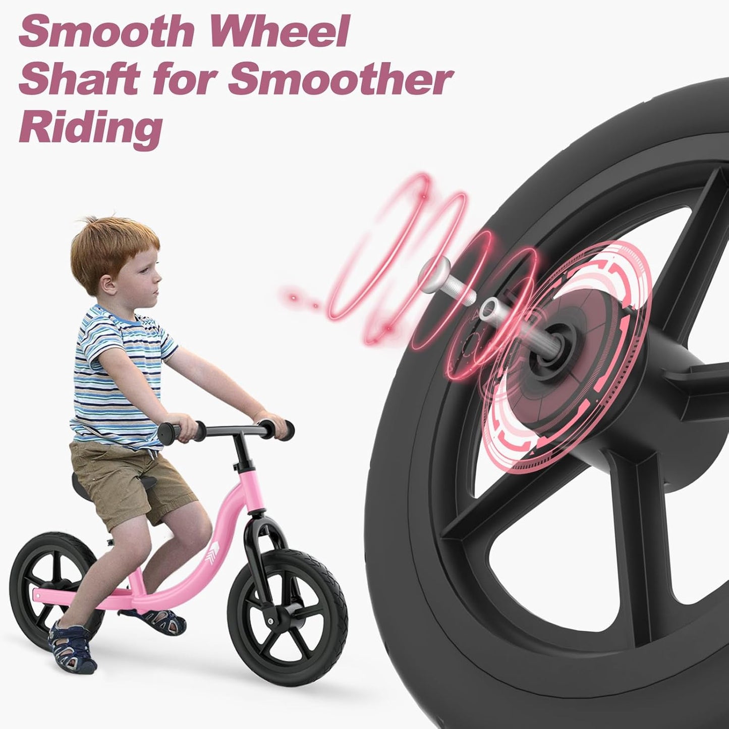 Toddler Balance Bike 2 Year Old for Kids 12 Inch No Pedal Bicycle for Girls Boys Ages 18 Months to 5 Years Old Toddler Training Push Bike Adjustable Seat