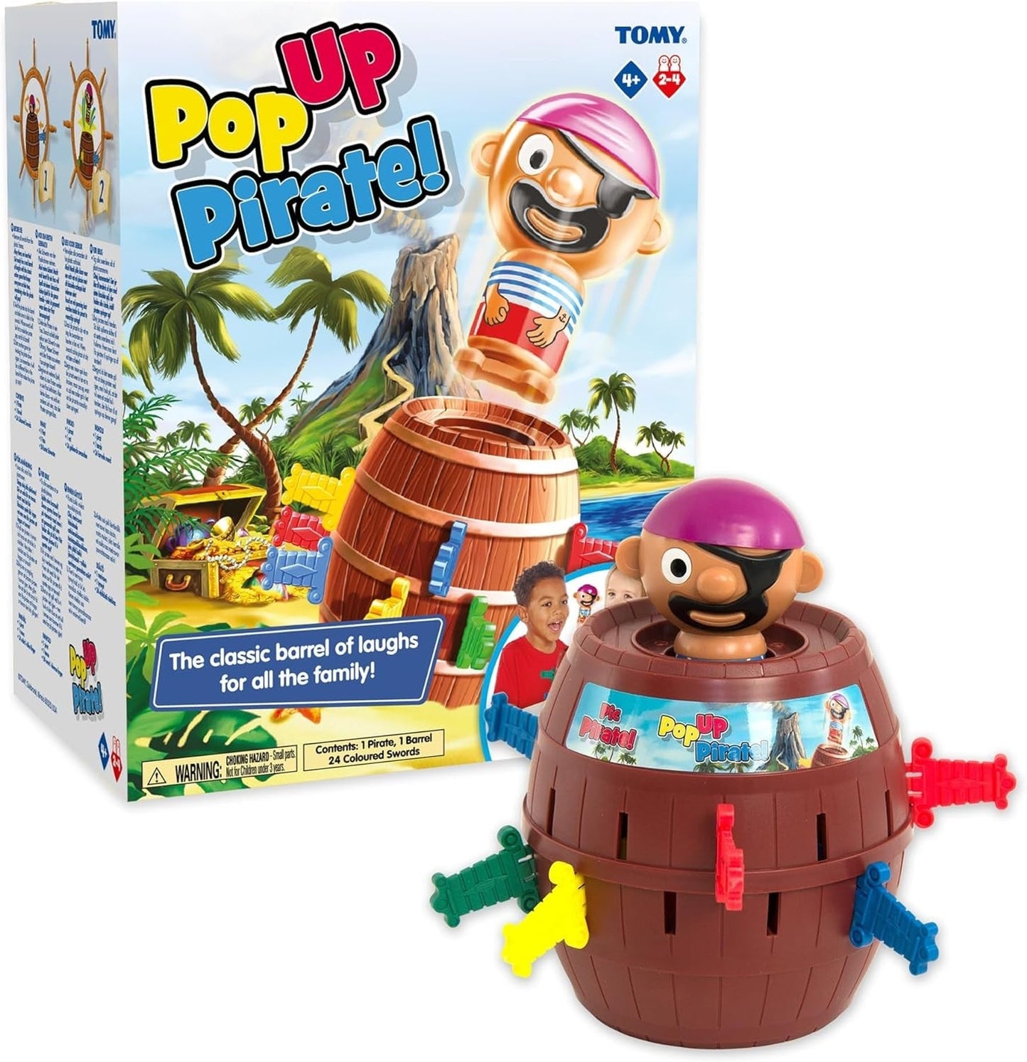 T7028 Pop up Pirate Action Game, 10.8 Inches Brown