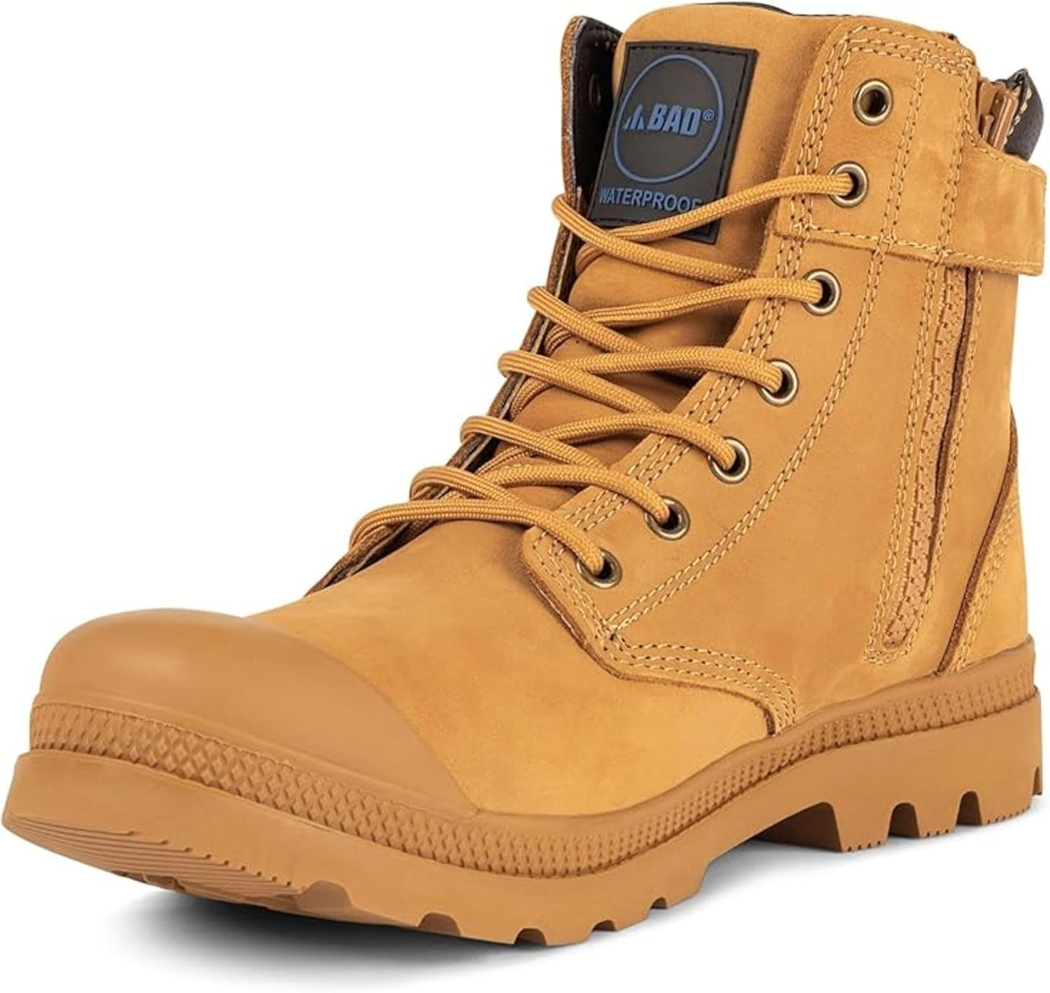 Unisex Signature Zip Side Safety Work Boots | Waterproof Safety Shoes Work Boots | Slip Resistant & Lightweight Mens Shoes | Durable Work Shoes Women Boots