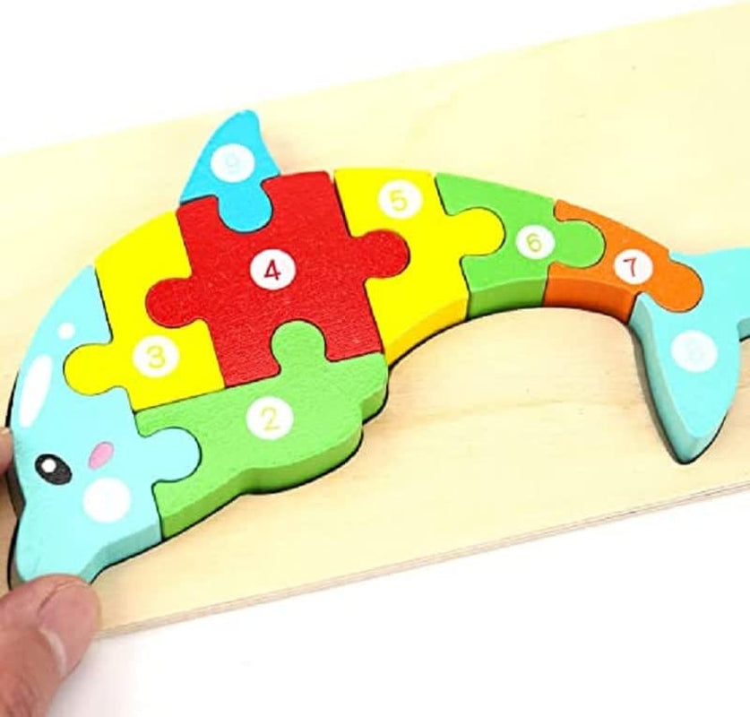 Puzlze Game- Wooden Toddler Puzzles Toys for Kids Ages 3-5