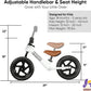 Toddler Balance Bike for Age 18 Months to 5 Years Old, 12 Inch Push Bicycle with Customize Plate (3 Sets of Stickers Included)