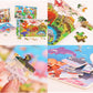 6 Puzzles Wooden Jigsaw Puzzles Set for Kids Age 4-8