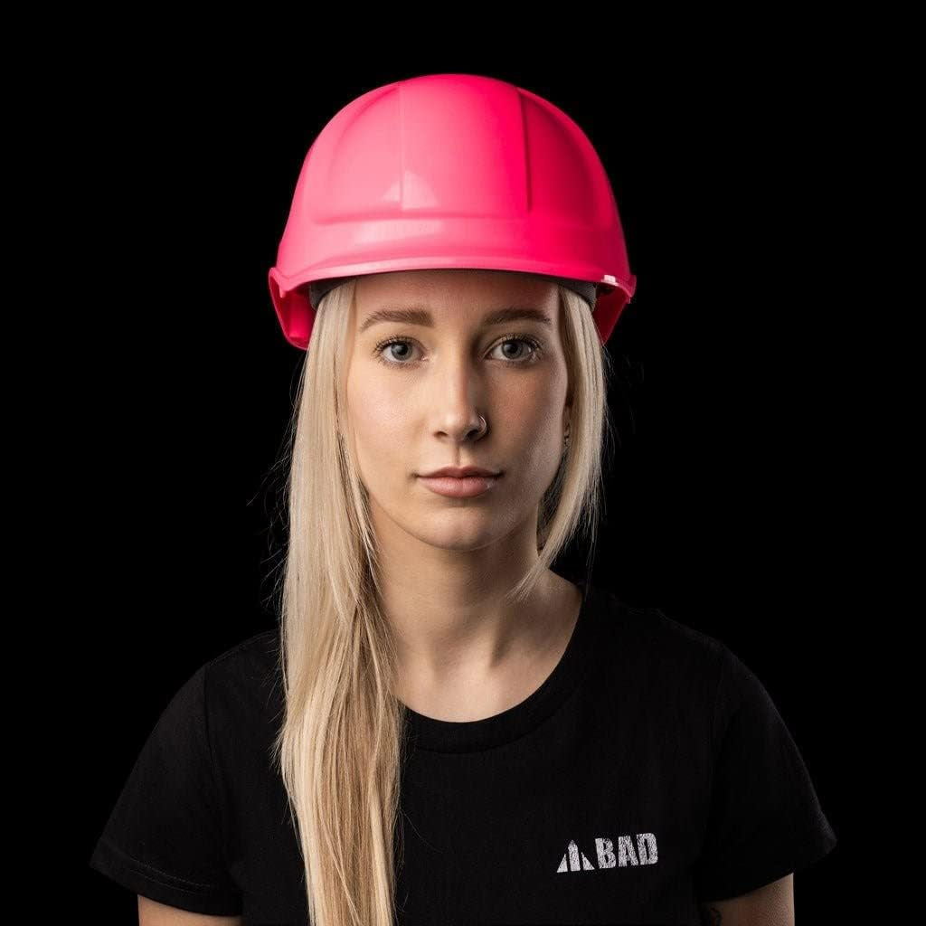 Unisex Hard Hat – Durable and Reliable Black Safety Helmet | Made from High-Quality Material | Ideal for Protection during Construction & Worksite Activities | One Size Fits All | Pink