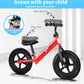 Bopeep Kids Balance Bike Ride on Toys Training Push Bicycle Children Outdoor Safe Lightweight Boys & Girls Adjustable Handlebar Seat EVA Tires(Red)