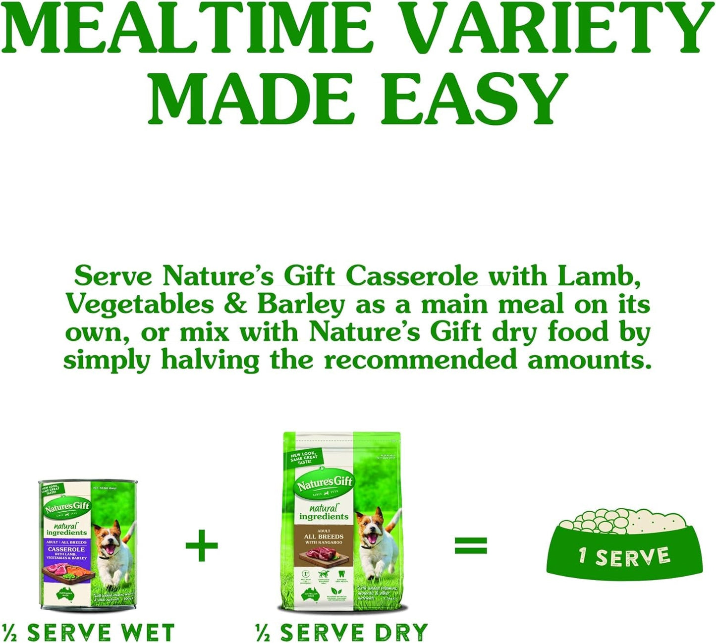 Casserole with Lamb, Vegetables & Barley Adult Dog Wet Food Can 700G (Pack of 12)