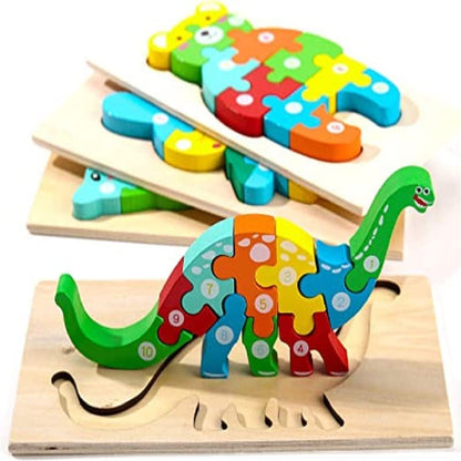 Puzlze Game- Wooden Toddler Puzzles Toys for Kids Ages 3-5