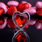 Adam & Eve RED HEART GEM GLASS PLUG MEDIUM