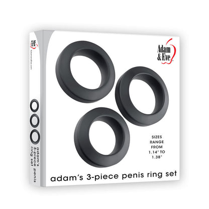 Adam & Eve ADAMS 3-PIECE PENIS RING SET