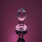 Adam & Eve PINK GEM GLASS PLUG SMALL