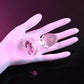 Adam & Eve PINK GEM GLASS PLUG SMALL