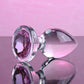 Adam & Eve PINK GEM GLASS PLUG LARGE