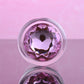 Adam & Eve PINK GEM GLASS PLUG LARGE