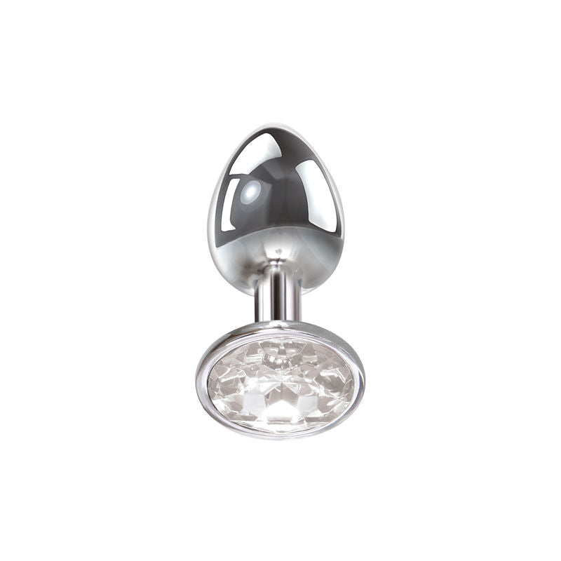 Adam & Eve Clear Gem Anal Plug - Medium