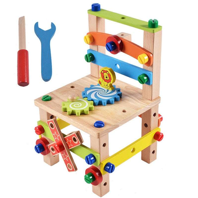 Montessori Nut Combination Chair for Creative Play