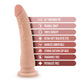 Dr Skin Plus 9'' Posable Dildo - Flesh