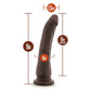 Dr Skin Plus 9'' Posable Dildo - Chocolate