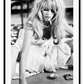 Bardot model celebrity black and white smoking cards playing print portrait blonde sext lingerie