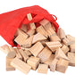 Eco-Friendly Pine Building Blocks - 100 Piece Set