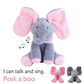 Peek A Boo Elephant Baby Toy - Pink