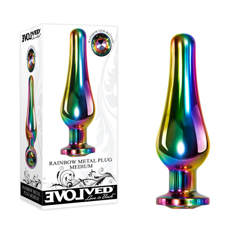 Evolved Rainbow Metal Plug - Medium