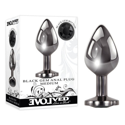 Evolved Black Gem Anal Plug - Medium