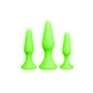 OUCH! Glow In The Dark Butt Plug Set