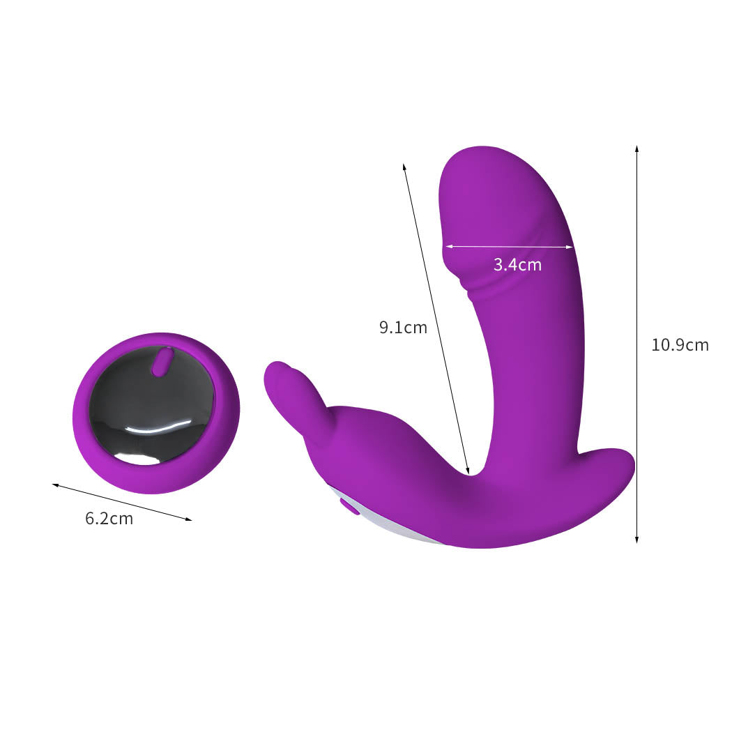 Urway Rabbit Vibrator Wireless Control Clit Dildo Rechargeable Adults Sex Toy