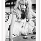 Bardot model celebrity black and white smoking cards playing print portrait blonde sext lingerie