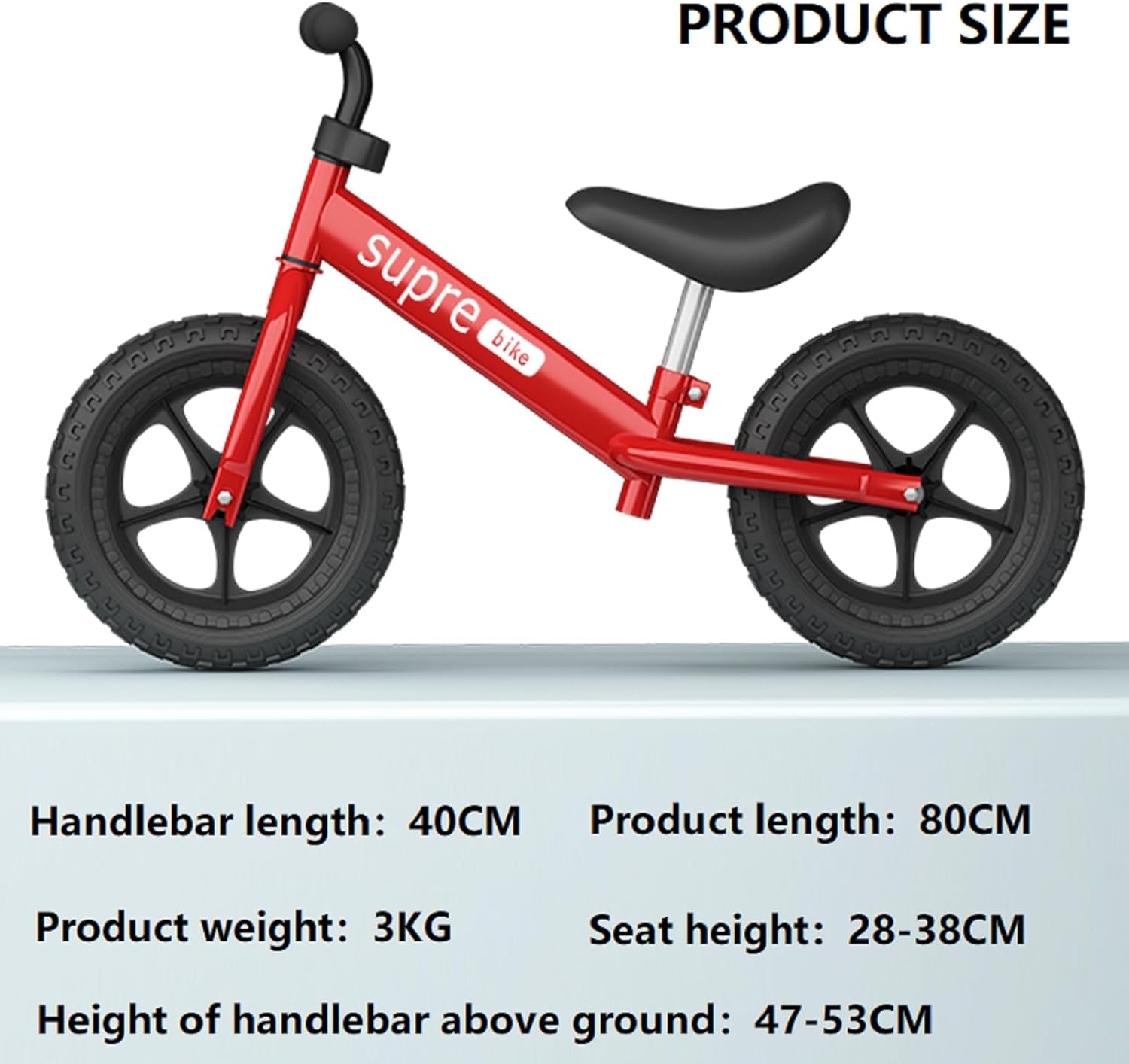 Balance Bike for Kids 18 Months to 5 Years, 12 Inch Early Learning Interactive Push Bicycle with Steady Balancing, No Pedal Training Bicycle with Adjustable Seat Height