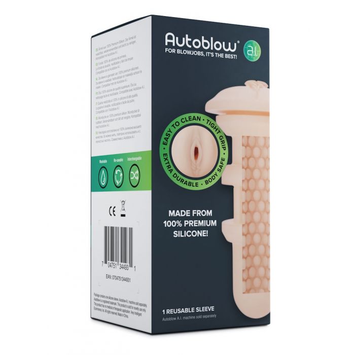 Autoblow A.I. Vagina Sleeve: Beige