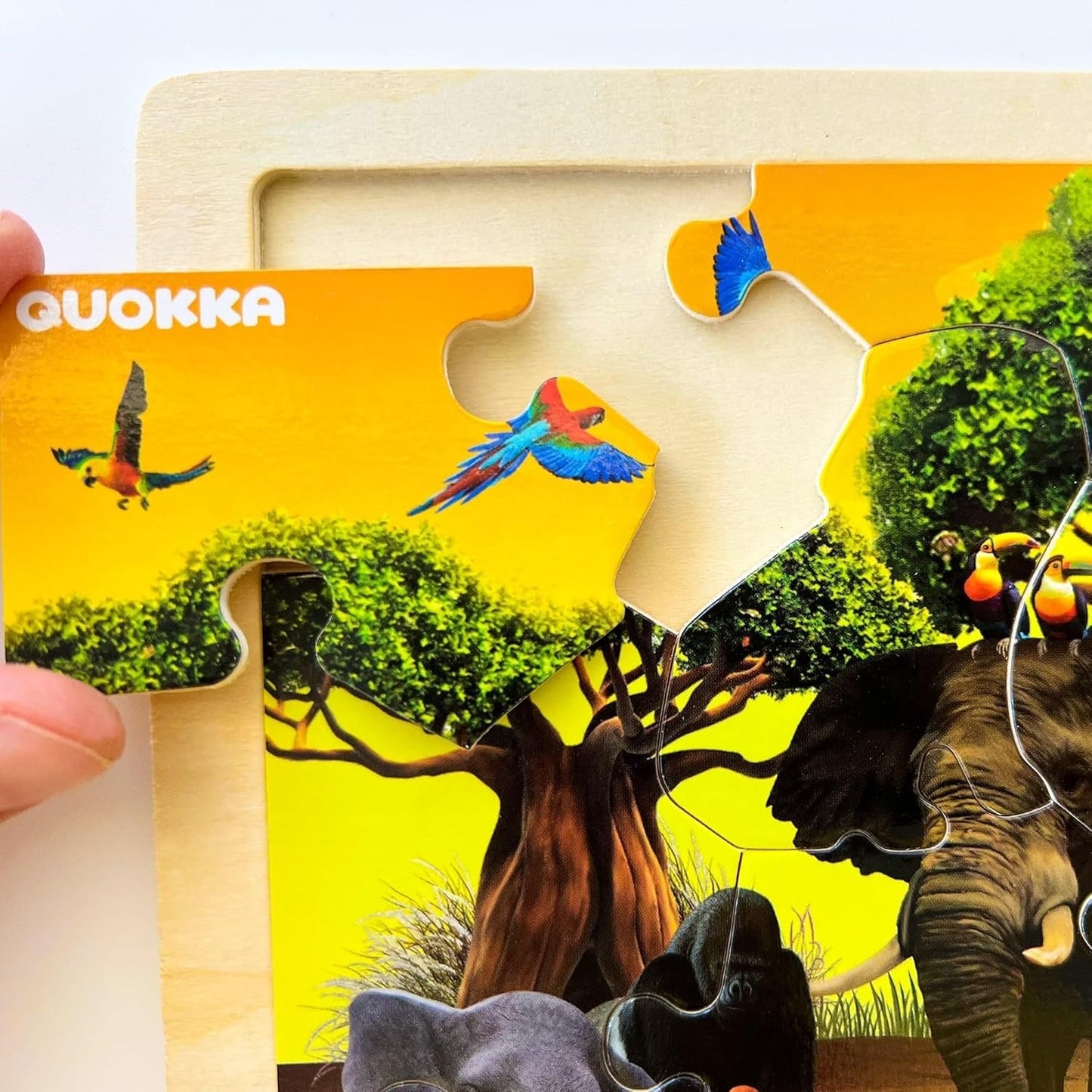 Wooden Animal Adventure Puzzles Set for Ages 3-8