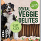 Veggie Delites Star Stick Dog Treat, 115G, Dental Treat, 100% Grain Free, Real Sweet Potato, Meat Free, 100% Digestable, Tartar Control, Suitable for All Dogs