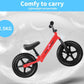 Bopeep Kids Balance Bike Ride on Toys Training Push Bicycle Children Outdoor Safe Lightweight Boys & Girls Adjustable Handlebar Seat EVA Tires(Red)