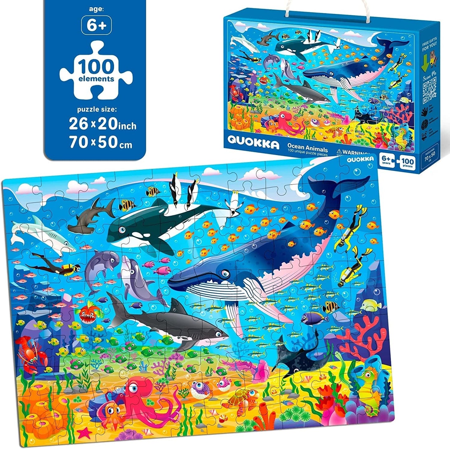 3 X 100 Pieces Jigsaw Puzzles