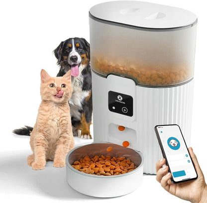 Automatic Cat Feeders with APP: Wifi Pet Food Dispenser for Cat & Small Dog