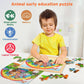 Packs 24 Pcs Wood Jigsaw Puzzles Preschool Educational Brain Teaser