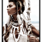 Tribal photography print with neutral colours boho scandi strong woman feather sticks ocean beach