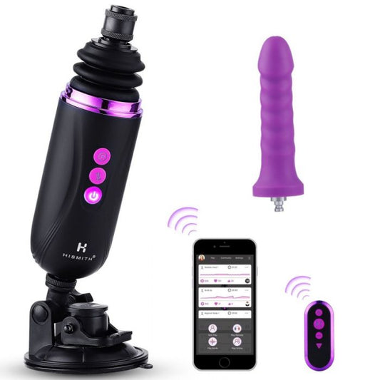 HiSmith - Capsule Rechargeable Sex Machine ( app Controlled ) Use Long Distance Anytime, anybody, anywhere, Integrated with Bluetooth Let Them Control You