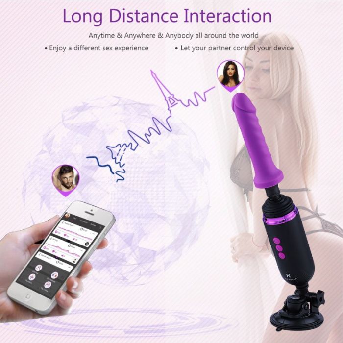 HiSmith - Capsule Rechargeable Sex Machine ( app Controlled ) Use Long Distance Anytime, anybody, anywhere, Integrated with Bluetooth Let Them Control You